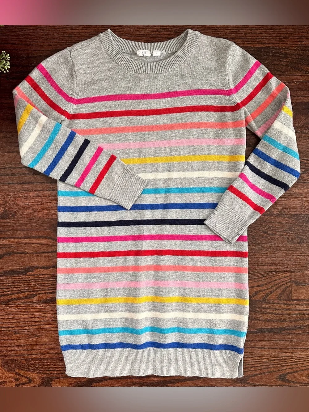 Gap Kids striped sweater dress, size L/10-12